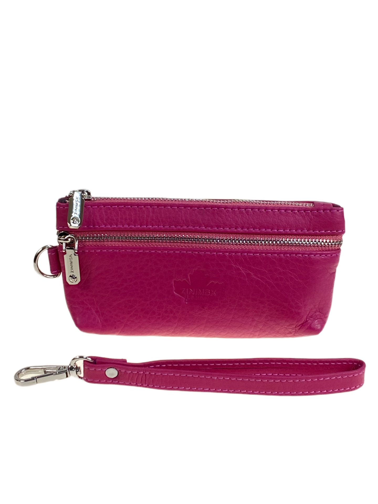 На фото 1 - Женский кошелёк  из натуральной кожи, цвет малиновый На фото 1 - Женский кошелёк  из натуральной кожи, цвет малиновый