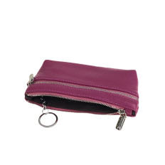 На фото 2 - Женский кошелёк  из натуральной кожи, цвет малиновый На фото 2 - Женский кошелёк  из натуральной кожи, цвет малиновый