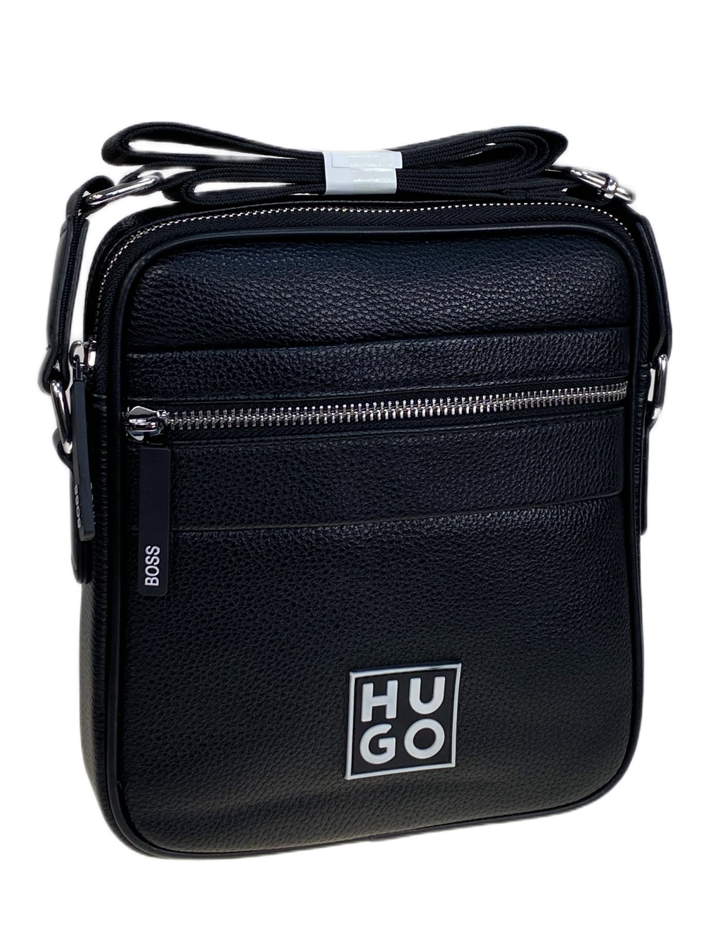 На фото 1 - Сумка мужская из натуральной кожи, цвет черный На фото 1 - Сумка мужская из натуральной кожи, цвет черный