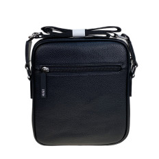 На фото 2 - Сумка мужская из натуральной кожи, цвет черный На фото 2 - Сумка мужская из натуральной кожи, цвет черный