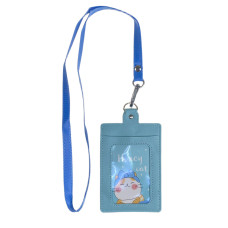 На фото 1 - Бейджик на шею, цвет голубой На фото 1 - Бейджик на шею, цвет голубой