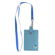 На фото 2 - Бейджик на шею, цвет голубой На фото 2 - Бейджик на шею, цвет голубой