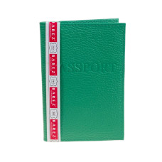 На фото 1 - Обложка на паспорта из натуральной кожи, цвет зеленый На фото 1 - Обложка на паспорта из натуральной кожи, цвет зеленый