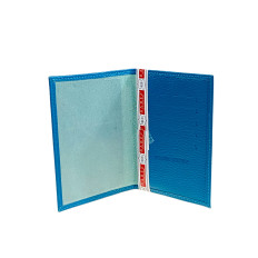 На фото 2 - Обложка на паспорта из натуральной кожи, цвет синий На фото 2 - Обложка на паспорта из натуральной кожи, цвет синий