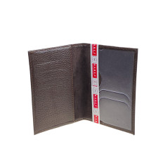 На фото 2 - Обложка на паспорта из натуральной кожи, цвет шоколад На фото 2 - Обложка на паспорта из натуральной кожи, цвет шоколад