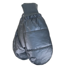 На фото 1 - Зимние женские варежки с подкладом из искусственного меха, цвет тёмно серый На фото 1 - Зимние женские варежки с подкладом из искусственного меха, цвет тёмно серый