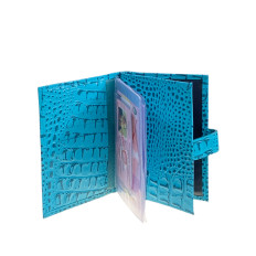 На фото 2 - Обложка для паспорта и автодокументов из натуральной кожи, цвет голубой На фото 2 - Обложка для паспорта и автодокументов из натуральной кожи, цвет голубой