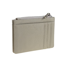 На фото 2 - Картхолдер женский из натуральной кожи для пластиковых карт, цвет бело-серый На фото 2 - Картхолдер женский из натуральной кожи для пластиковых карт, цвет бело-серый