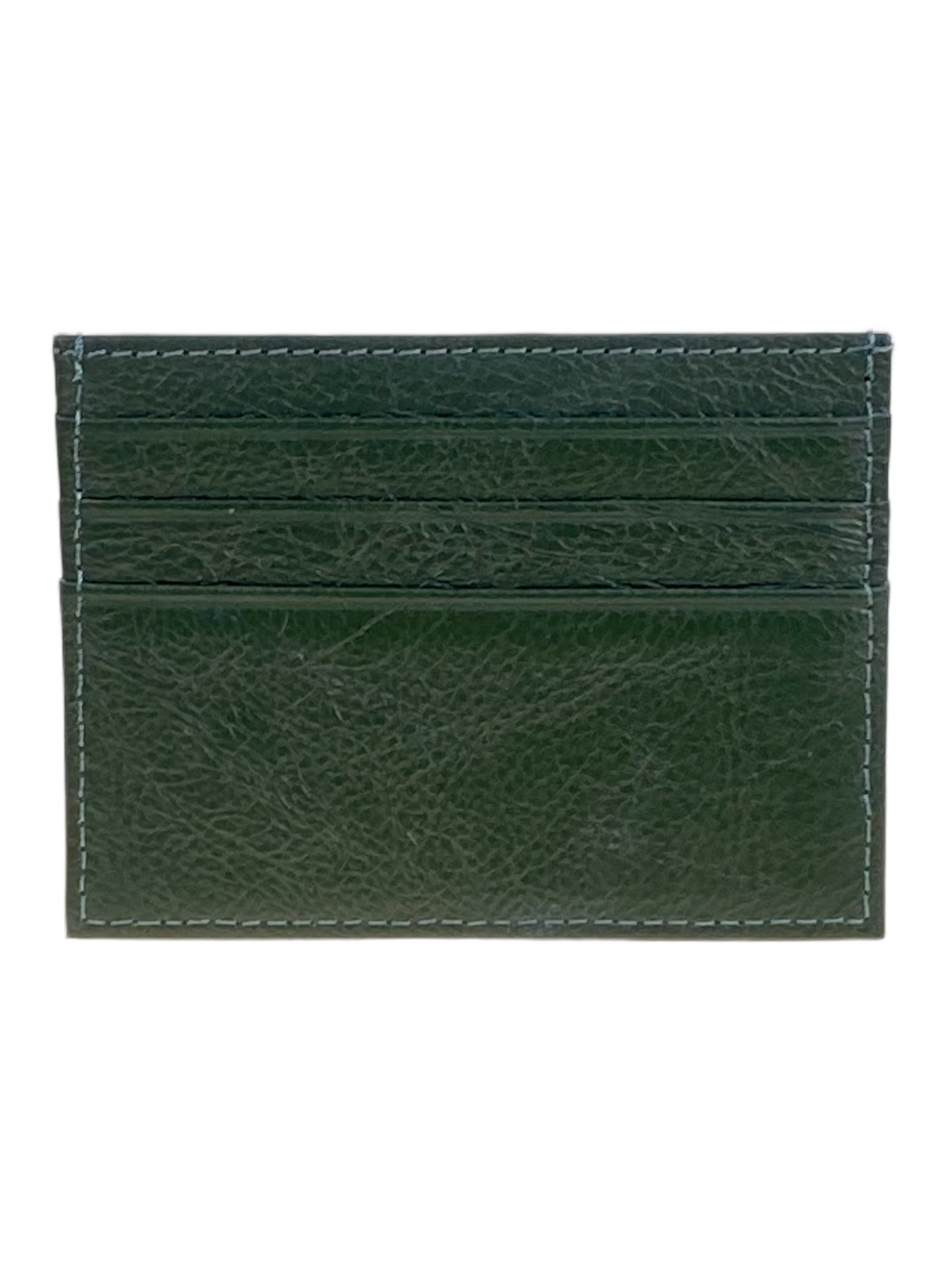 На фото 2 -  Картхолдер женский из натуральной кожи для пластиковых карт, цвет темно-зеленый