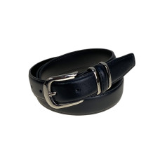 На фото 1 - Ремень женский из искусственной кожи , цвет черный