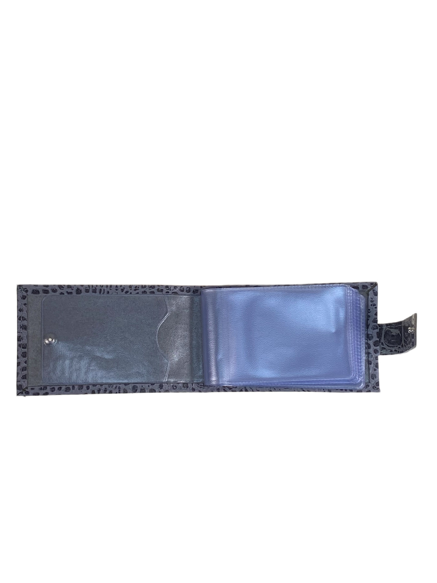 На фото 2 - Картхолдер из искусственной кожи, цвет серый