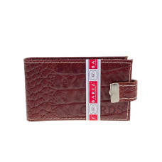 На фото 1 - Картхолдер из искусственной кожи, цвет коричневый На фото 1 - Картхолдер из искусственной кожи, цвет коричневый