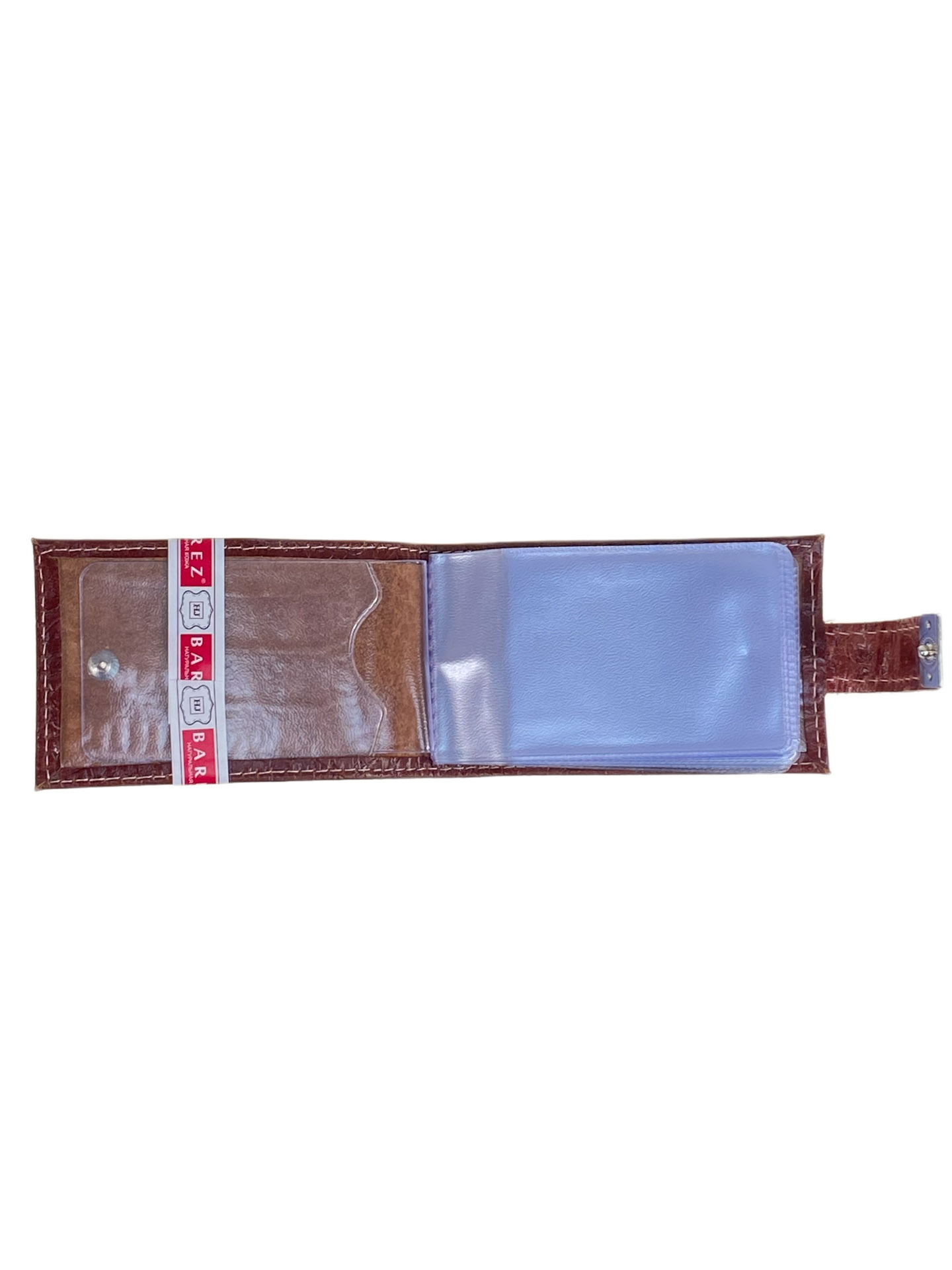 На фото 2 - Картхолдер из искусственной кожи, цвет коричневый