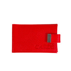 На фото 1 - Картхолдер из искусственной кожи, цвет красный На фото 1 - Картхолдер из искусственной кожи, цвет красный