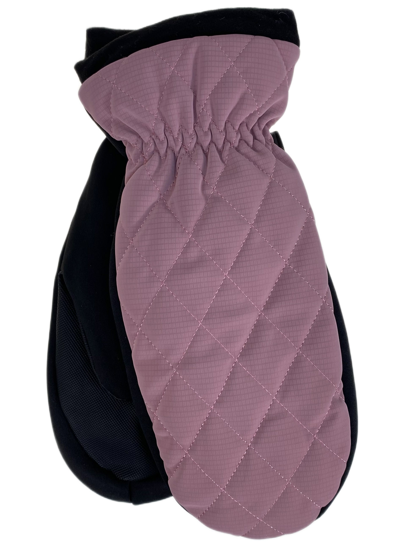 На фото 1 - Зимние женские варежки с подкладом из искусственного меха, цвет розовый На фото 1 - Зимние женские варежки с подкладом из искусственного меха, цвет розовый