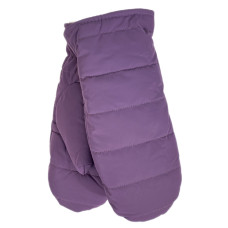 На фото 1 - Зимние женские варежки с подкладом из искусственного меха, цвет сиреневый На фото 1 - Зимние женские варежки с подкладом из искусственного меха, цвет сиреневый