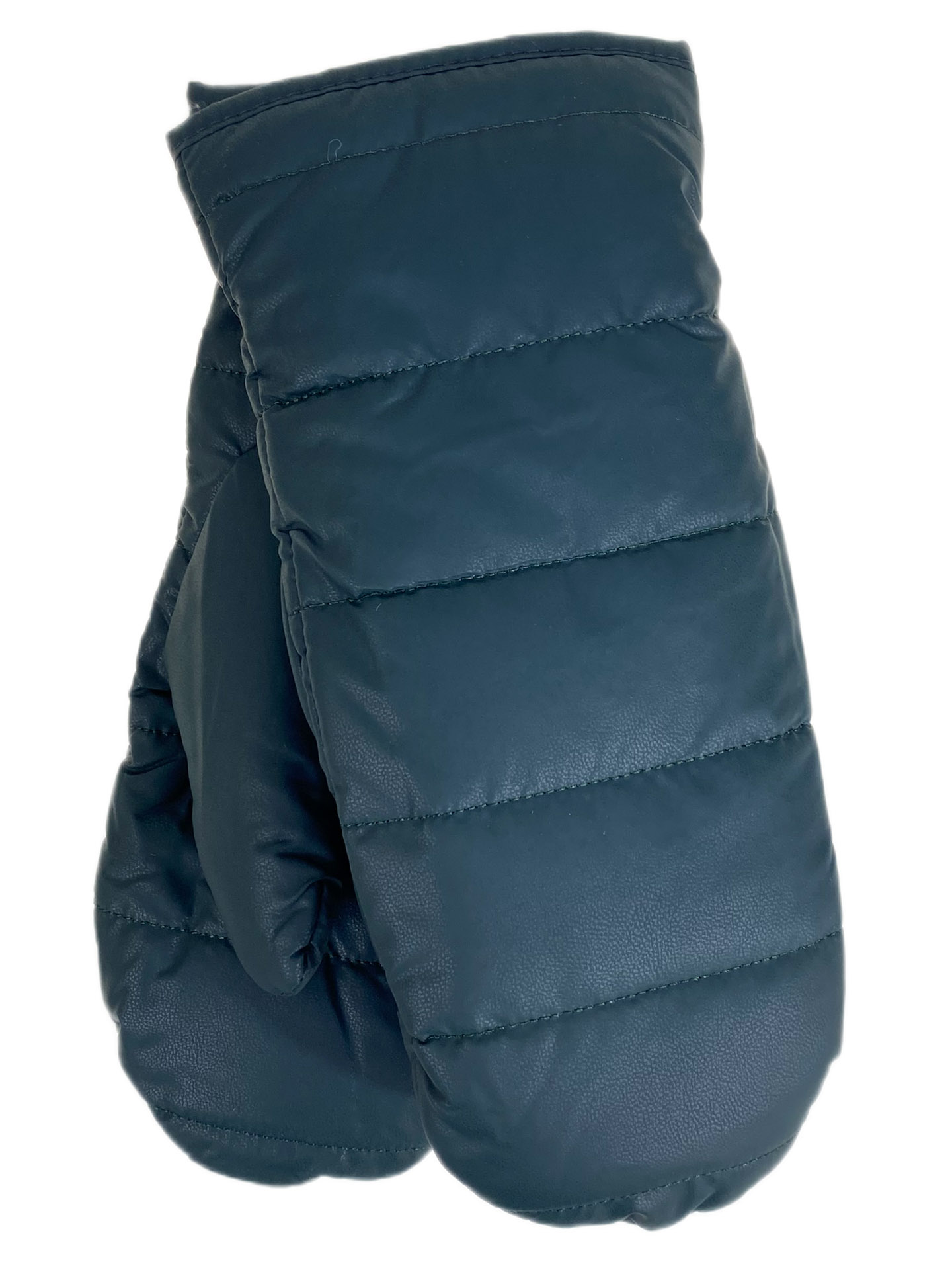 На фото 1 - Зимние женские варежки с подкладом из искусственного меха, цвет зеленый На фото 1 - Зимние женские варежки с подкладом из искусственного меха, цвет зеленый