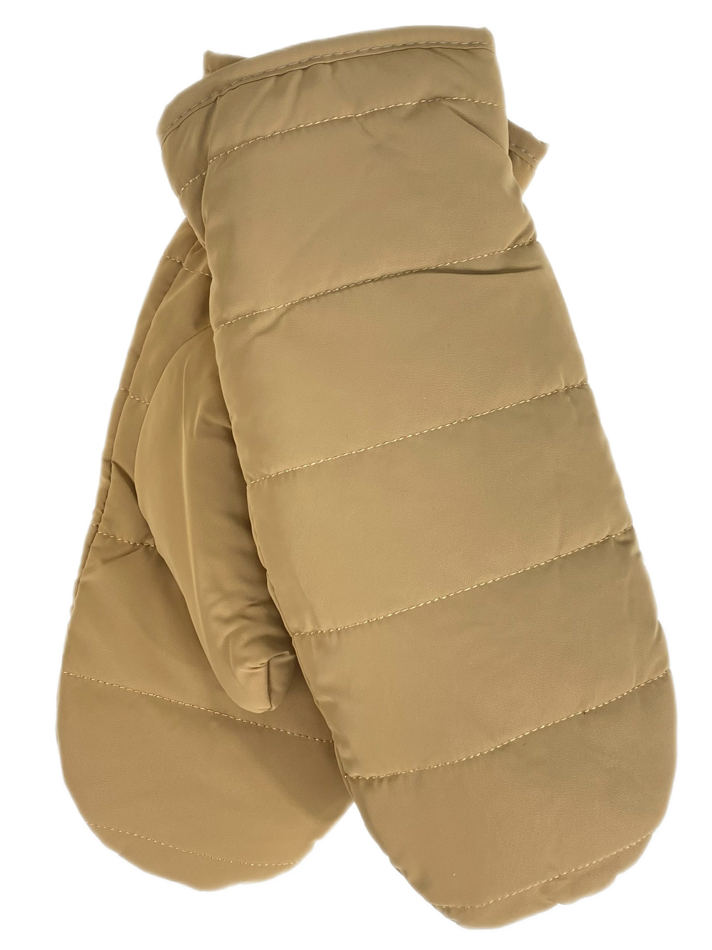 На фото 1 - Зимние женские варежки с подкладом из искусственного меха, цвет горчичный На фото 1 - Зимние женские варежки с подкладом из искусственного меха, цвет горчичный