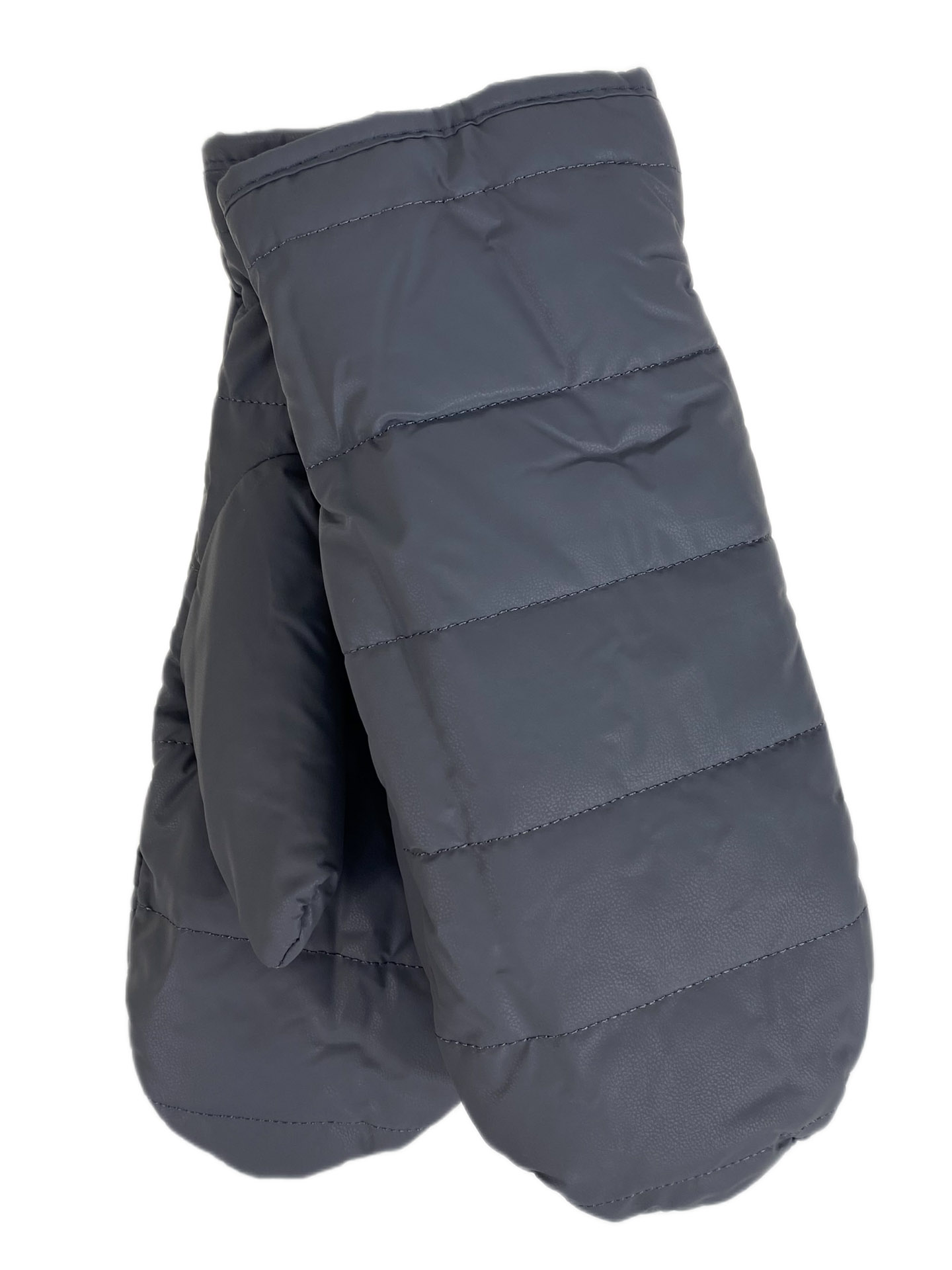 На фото 1 - Зимние женские варежки с подкладом из искусственного меха, цвет тёмно серый На фото 1 - Зимние женские варежки с подкладом из искусственного меха, цвет тёмно серый