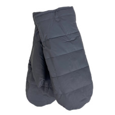 На фото 1 - Зимние женские варежки с подкладом из искусственного меха, цвет тёмно серый На фото 1 - Зимние женские варежки с подкладом из искусственного меха, цвет тёмно серый