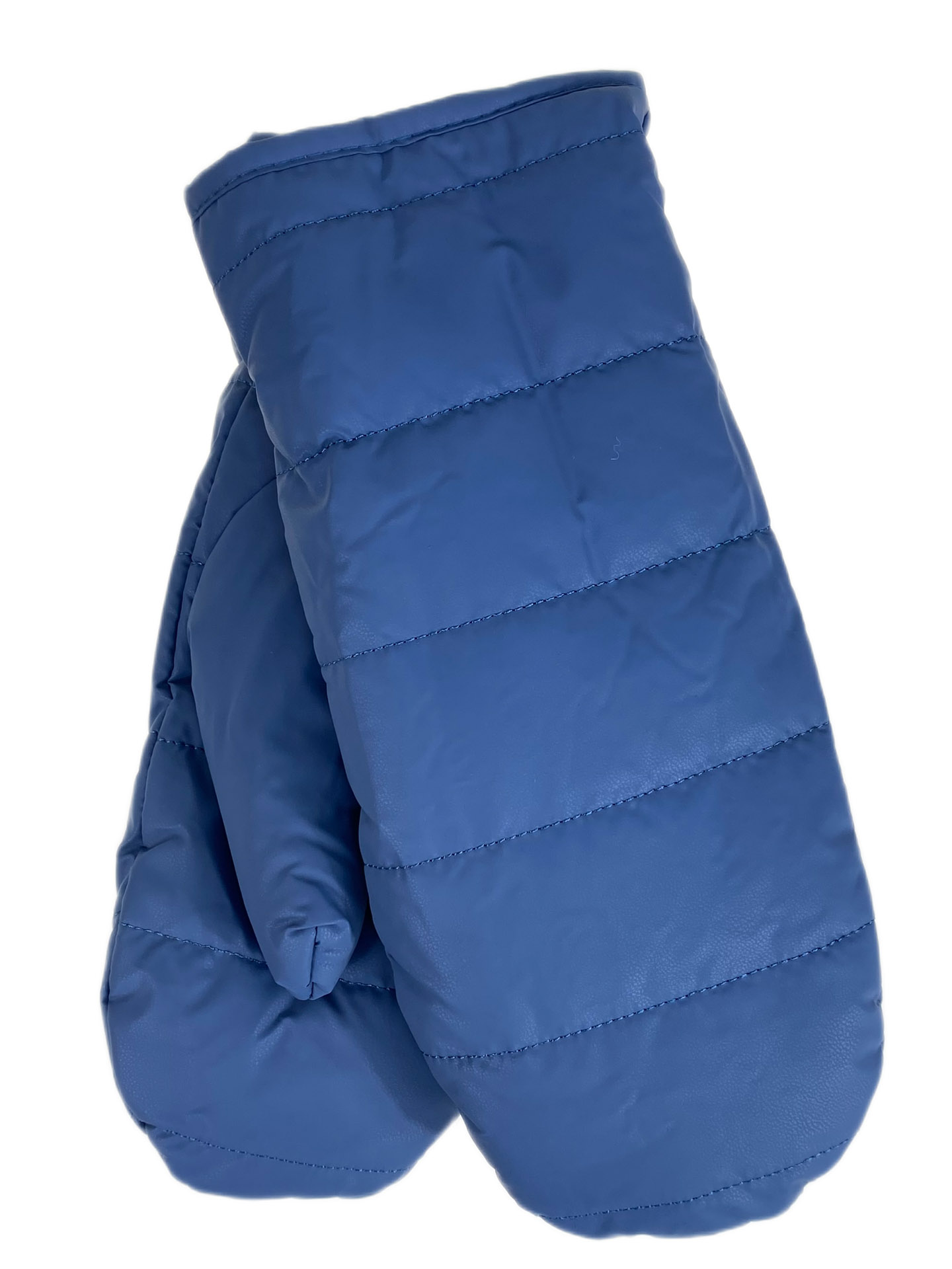 На фото 1 - Зимние женские варежки с подкладом из искусственного меха, цвет тёмно синий На фото 1 - Зимние женские варежки с подкладом из искусственного меха, цвет тёмно синий