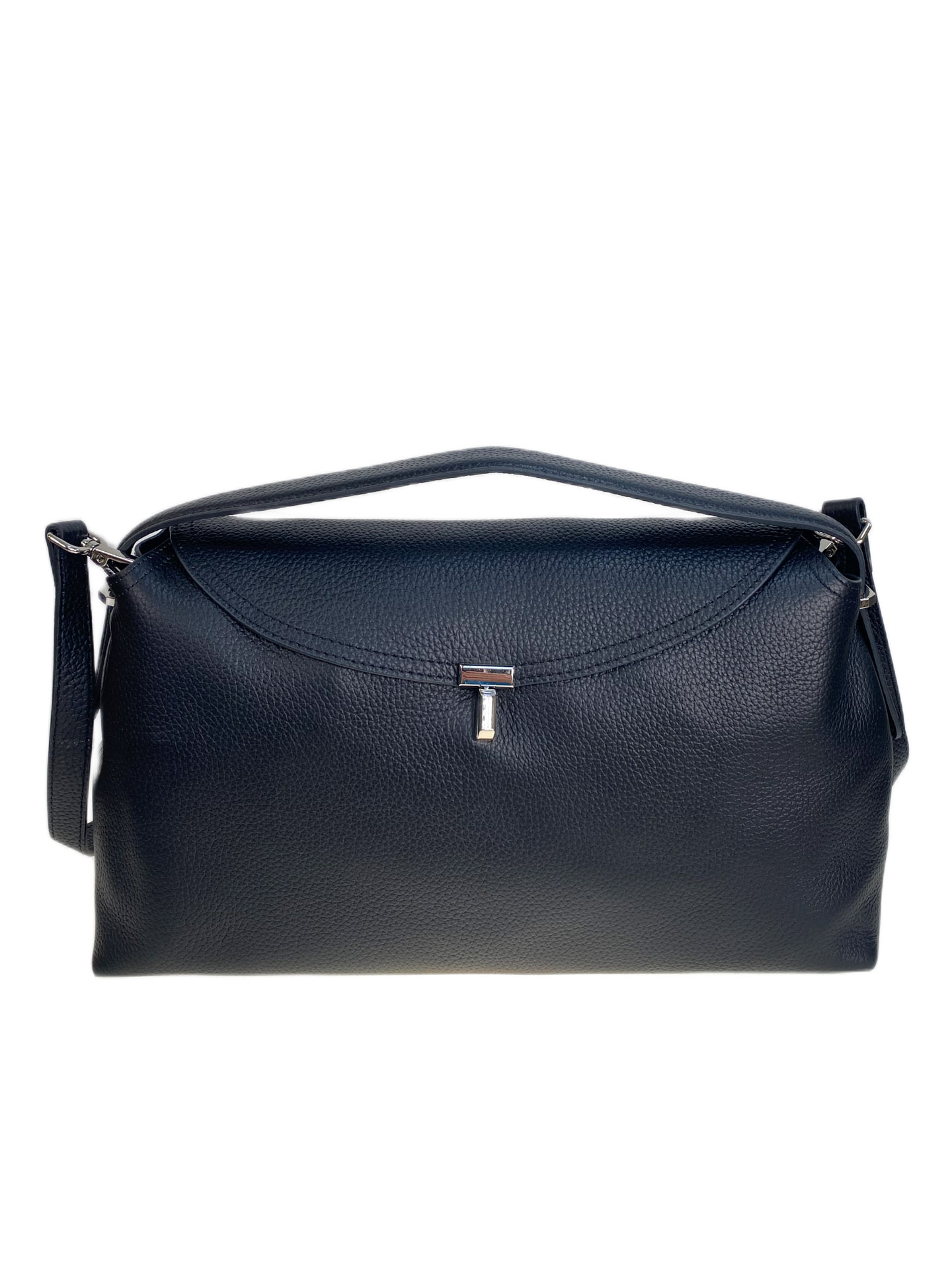 На фото 2 - Женская сумка из натуральной кожи, цвет черный На фото 2 - Женская сумка из натуральной кожи, цвет черный