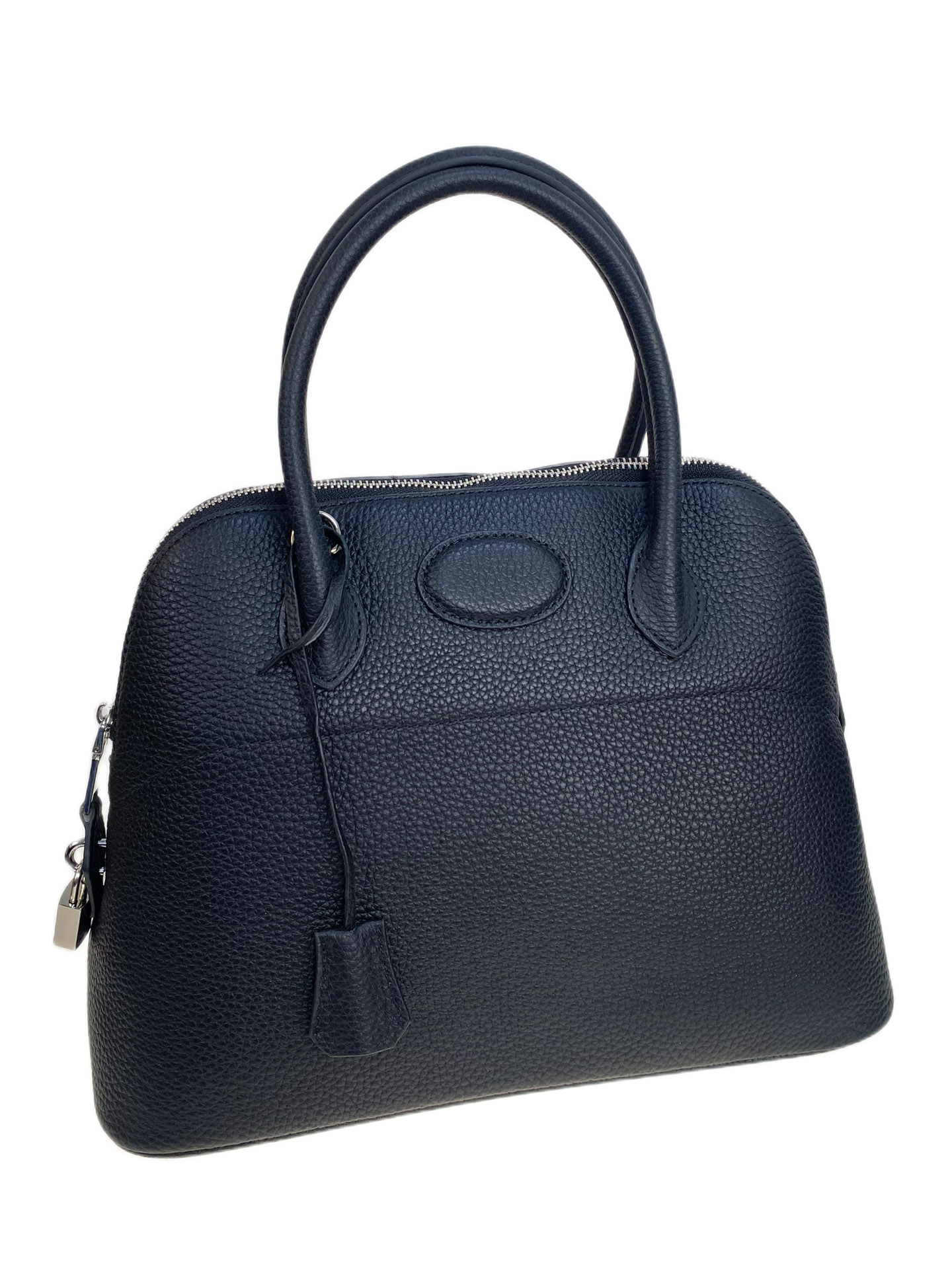 На фото 1 - Женская сумка из натуральной кожи, цвет черный На фото 1 - Женская сумка из натуральной кожи, цвет черный