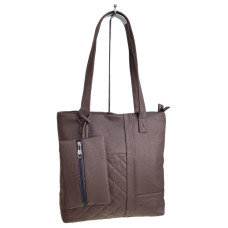 На фото 1 - Женская сумка из искусственной кожи, цвет темная пудра