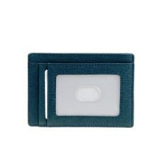 На фото 1 - Картхолдер женский из натуральной кожи для пластиковых карт, цвет тёмно зеленый На фото 1 - Картхолдер женский из натуральной кожи для пластиковых карт, цвет тёмно зеленый