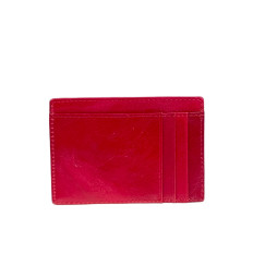 На фото 2 - Картхолдер женский из натуральной кожи для пластиковых карт, цвет красный На фото 2 - Картхолдер женский из натуральной кожи для пластиковых карт, цвет красный