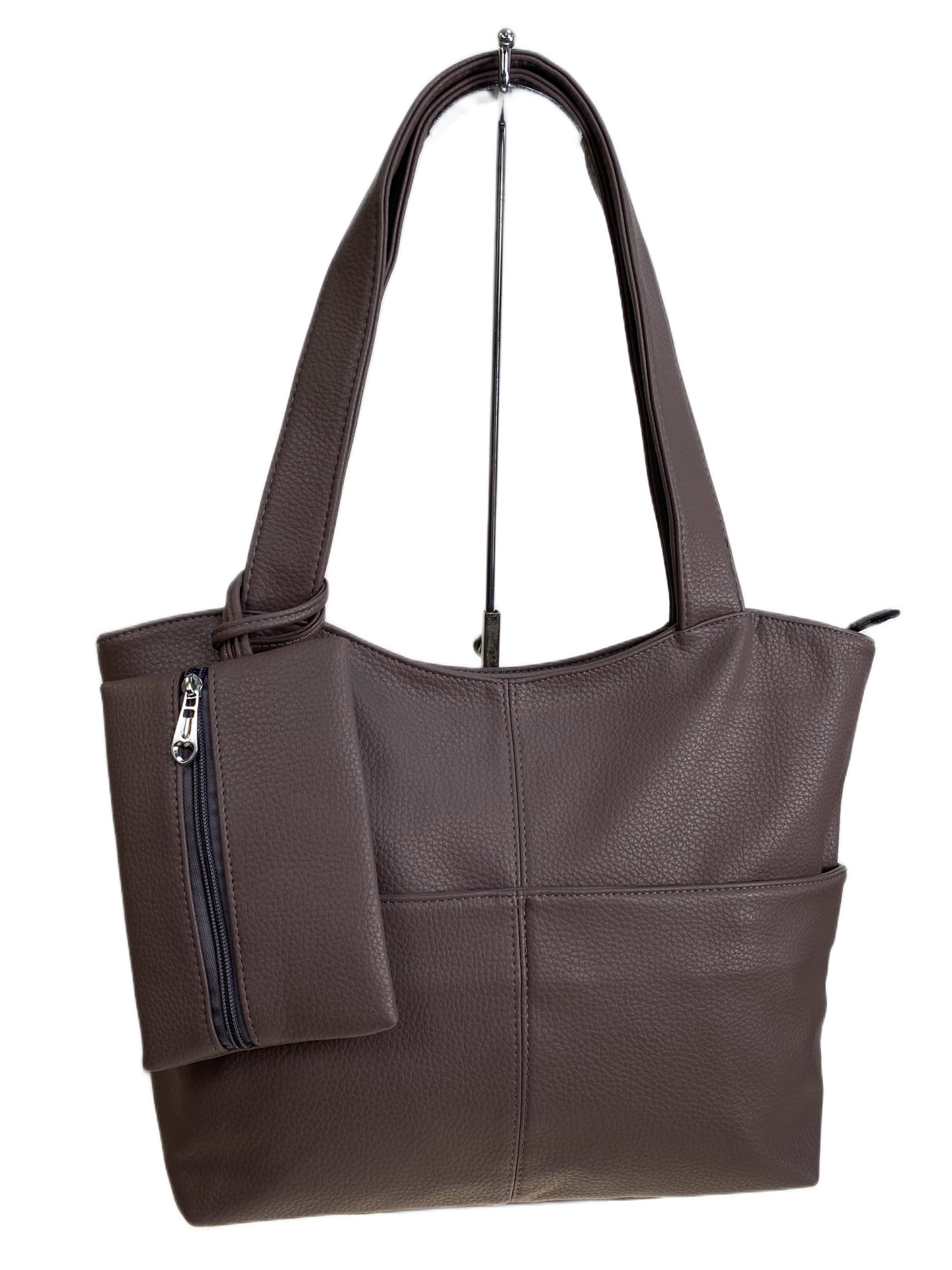 На фото 1 - Женская сумка из искусственной кожи, цвет пудра На фото 1 - Женская сумка из искусственной кожи, цвет пудра