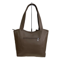 На фото 2 - Женская сумка из искусственной кожи, цвет хаки На фото 2 - Женская сумка из искусственной кожи, цвет хаки