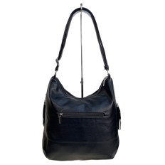 На фото 2 - Женская сумка из натуральной замши и  искусственной кожи, цвет черный