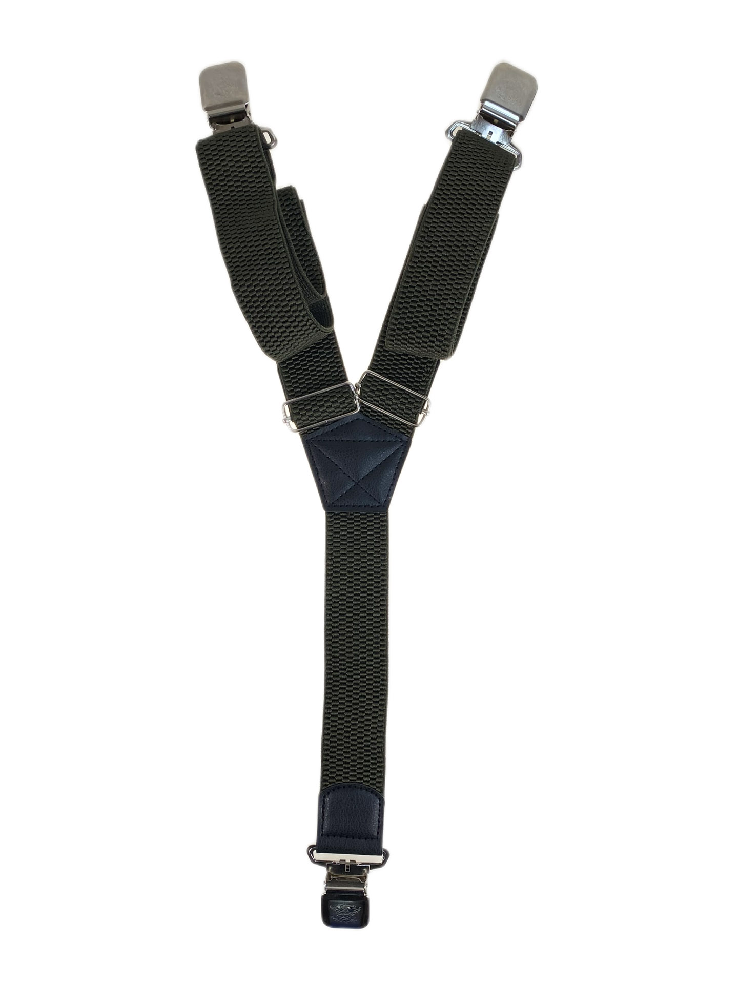 На фото 1 - Подтяжки мужские, цвет серый