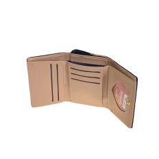 На фото 2 -  Женское портмоне из искусственной кожи, цвет черный На фото 2 -  Женское портмоне из искусственной кожи, цвет черный