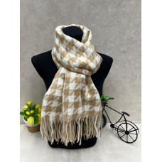 На фото 1 - Палантин в клетку из кашемира, мультицвет