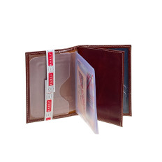 На фото 2 -  Обложка для  паспорта и автодокументов из искусственной кожи, цвет коричневый