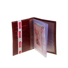 На фото 2 -  Обложка для автодокументов из искусственной кожи, цвет коричневый