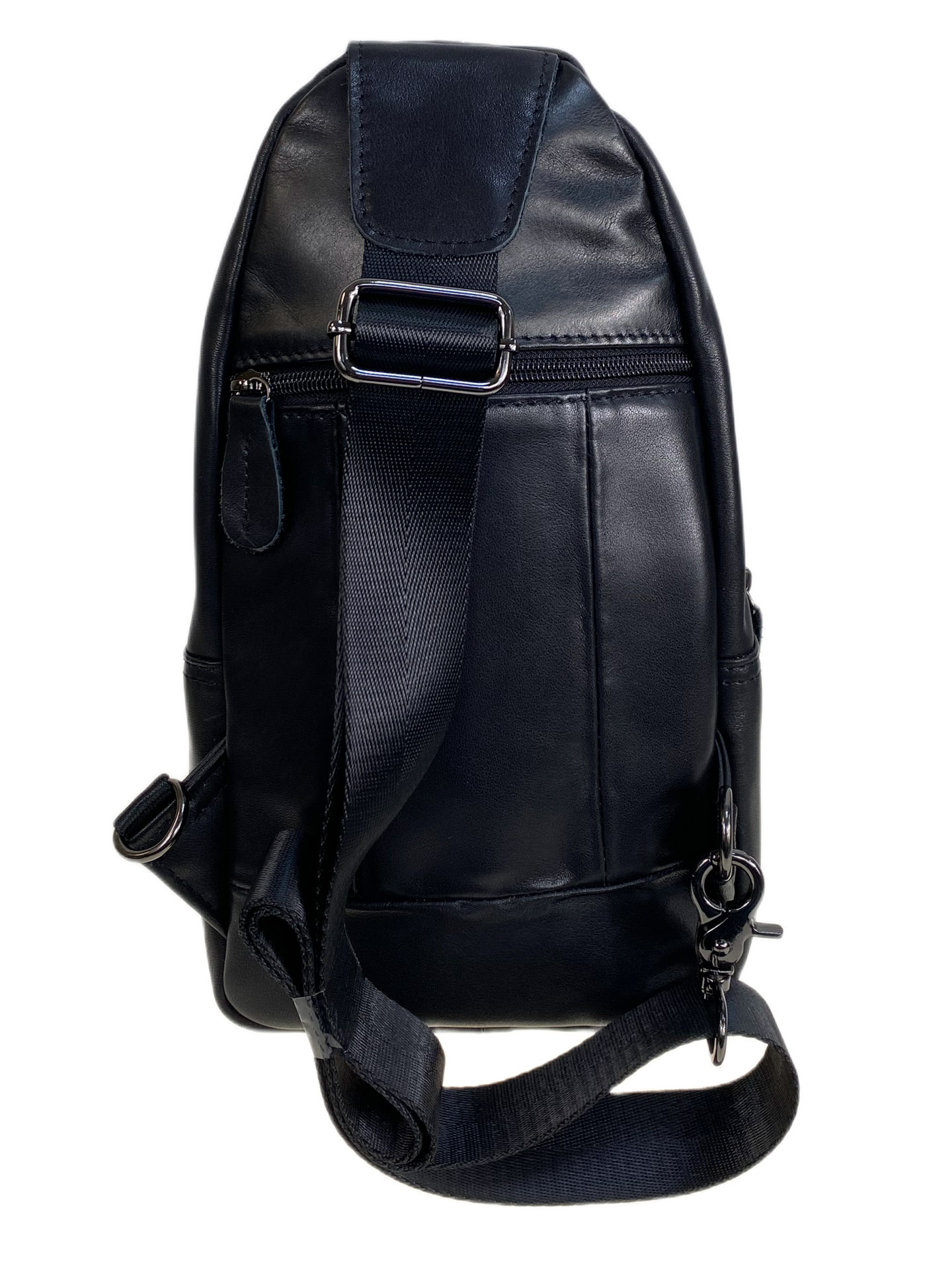 На фото 2 - Сумка мужская через плечо из натуральной кожи, цвет черный На фото 2 - Сумка мужская через плечо из натуральной кожи, цвет черный