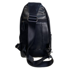 На фото 2 - Сумка мужская через плечо из натуральной кожи, цвет черный На фото 2 - Сумка мужская через плечо из натуральной кожи, цвет черный