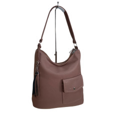 На фото 1 - Женская сумка из искусственной кожи, цвет бежево-розовый На фото 1 - Женская сумка из искусственной кожи, цвет бежево-розовый