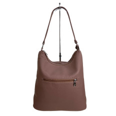 На фото 2 - Женская сумка из искусственной кожи, цвет бежево-розовый На фото 2 - Женская сумка из искусственной кожи, цвет бежево-розовый