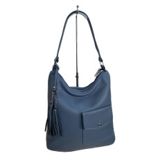 На фото 1 - Женская сумка из искусственной кожи, цвет синий На фото 1 - Женская сумка из искусственной кожи, цвет синий