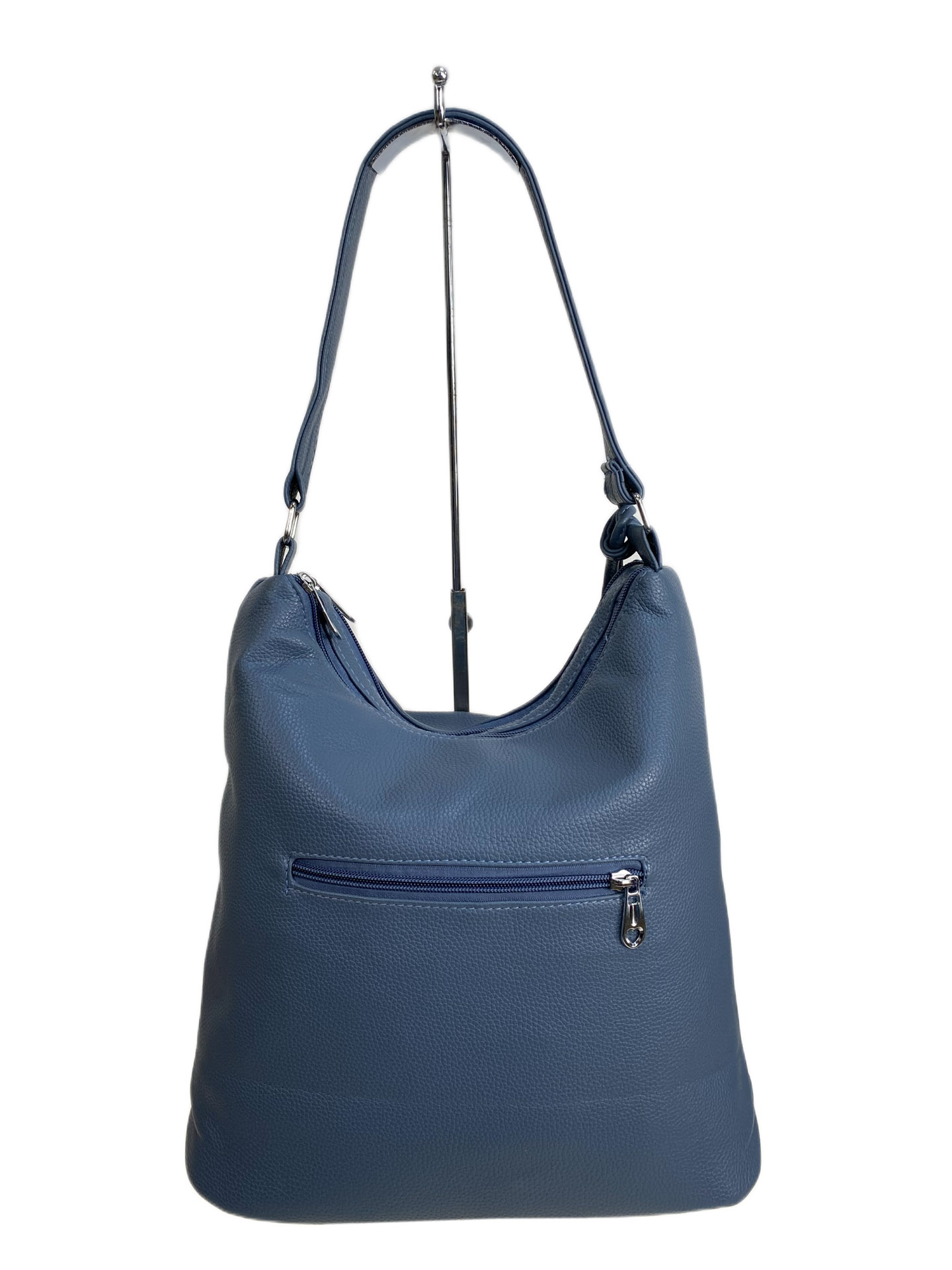 На фото 2 - Женская сумка из искусственной кожи, цвет синий На фото 2 - Женская сумка из искусственной кожи, цвет синий