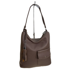 На фото 1 - Женская сумка из искусственной кожи, цвет бежевый На фото 1 - Женская сумка из искусственной кожи, цвет бежевый