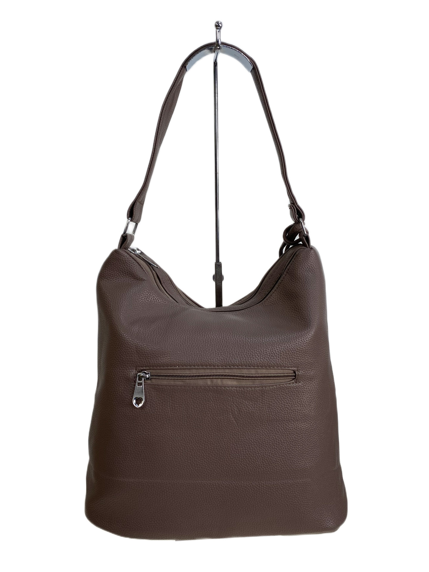 На фото 2 - Женская сумка из искусственной кожи, цвет бежевый