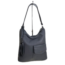 На фото 1 - Женская сумка из искусственной кожи, цвет графит На фото 1 - Женская сумка из искусственной кожи, цвет графит