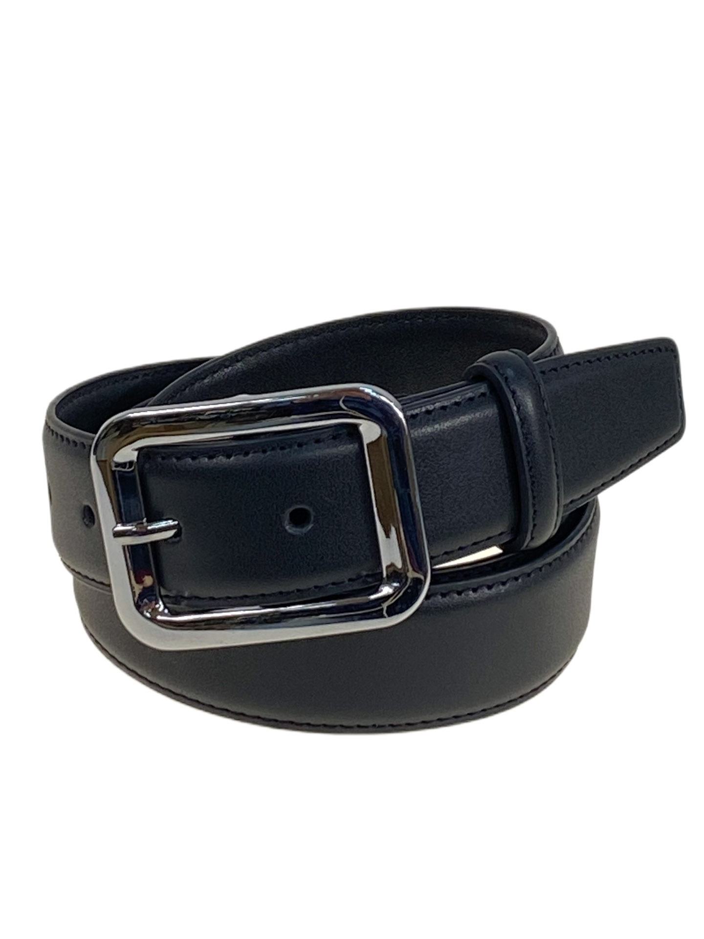 На фото 1 -  Ремень женский из натуральной кожи, цвет черный На фото 1 -  Ремень женский из натуральной кожи, цвет черный