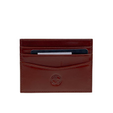 На фото 1 - Картхолдер из натуральной кожи для пластиковых карт, цвет коричневый