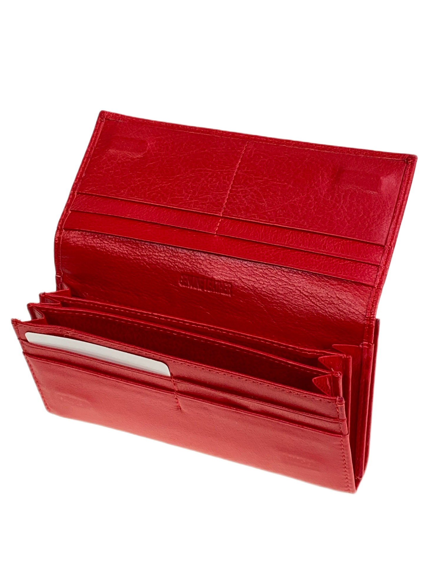 На фото 2 -  Женское портмоне из натуральной кожи, цвет красный На фото 2 -  Женское портмоне из натуральной кожи, цвет красный